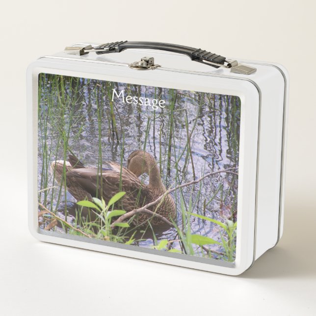 Lunch Box Photo en gros plan d'un canard (Devant)
