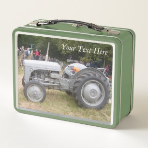 Lunch Box photo vintage gris massey tracteur fergison 