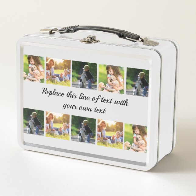 Lunch Box photocollage et texte (Devant)