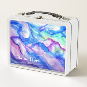 Lunch Box Photographie d'art de couleur violet et bleu de l'