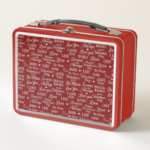 Lunch Box Phrases classiques de la Saint-Valentin en motif