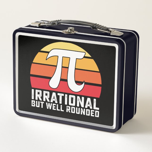 Lunch Box Pi Day Irrationnel Mais Bien Arrondi Mathématiques (Devant)