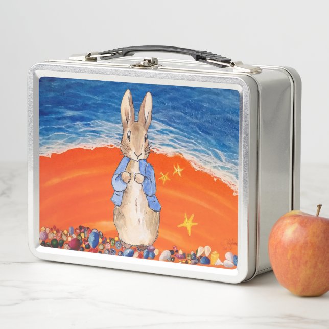 Lunch Box Pierre le Lapin à la plage  (En situation)