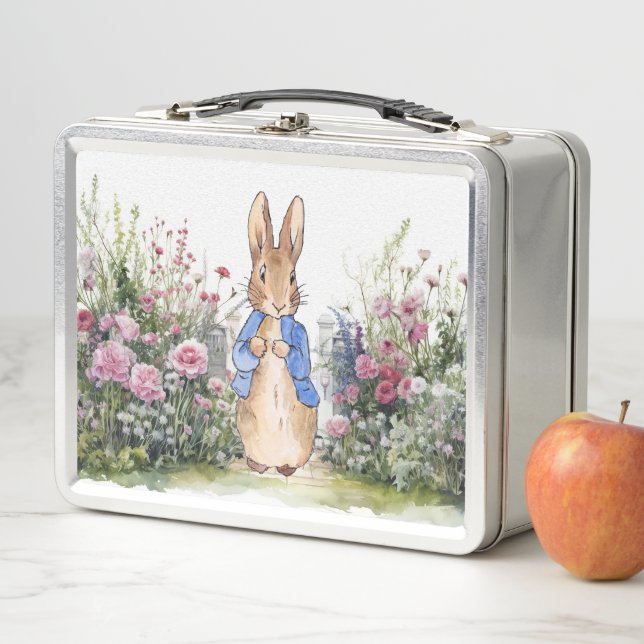 Lunch Box Pierre le lapin dans son jardin (En situation)