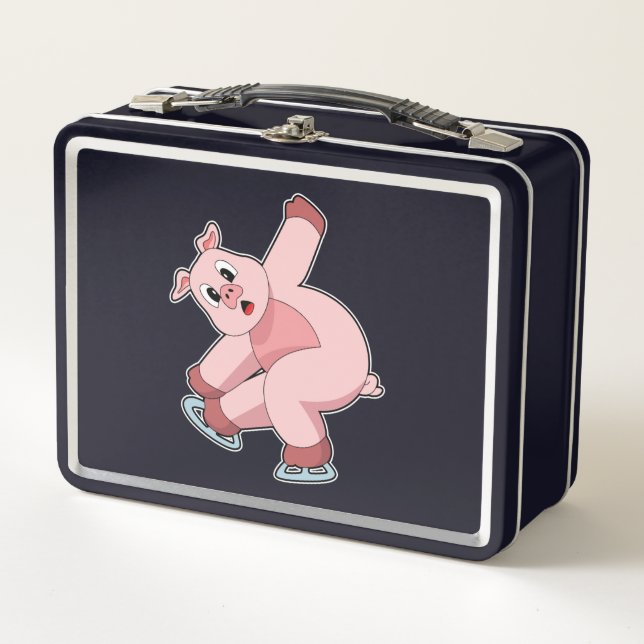 Lunch Box Pig Patinage sur glace Patins sur glace (Devant)