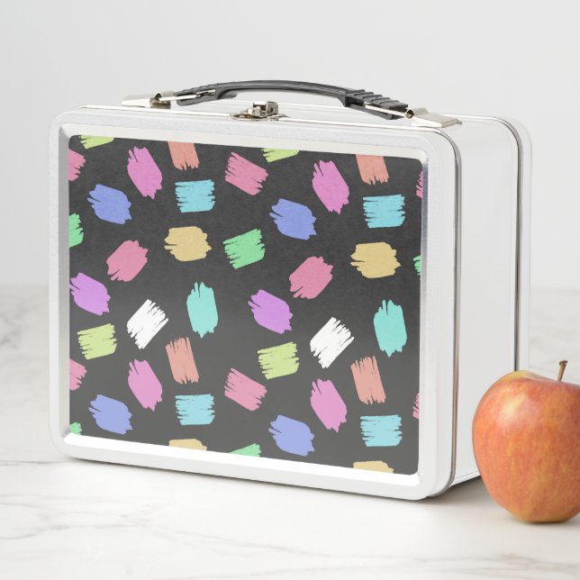 Lunch Box Pinceau de peinture contours, pinceaux colorés (En situation)