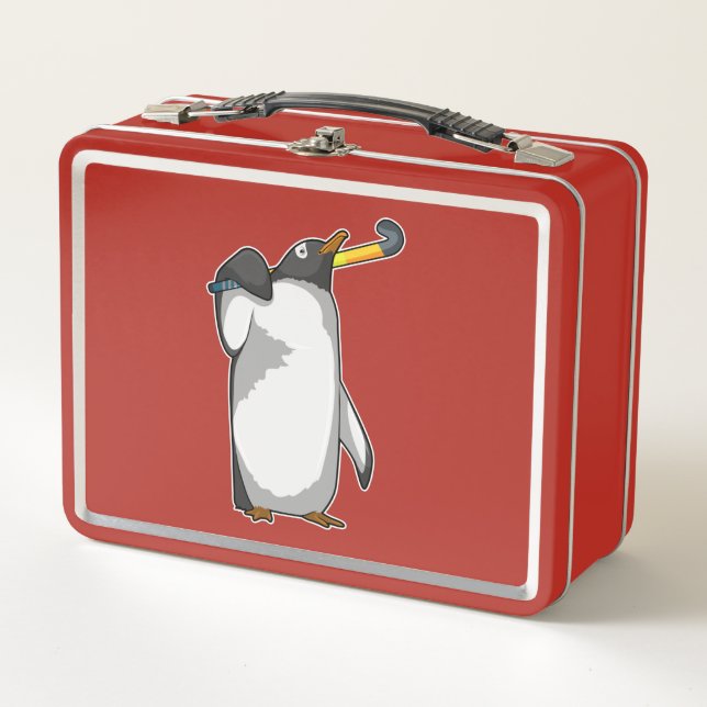 Lunch Box Pingouin à hockey (Devant)