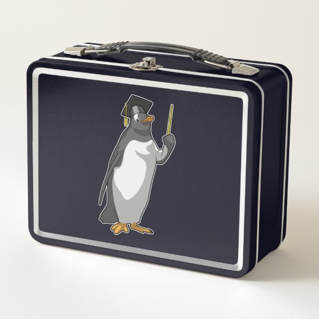 Lunch Box Pingouin as Teacher with Pointer (Devant)