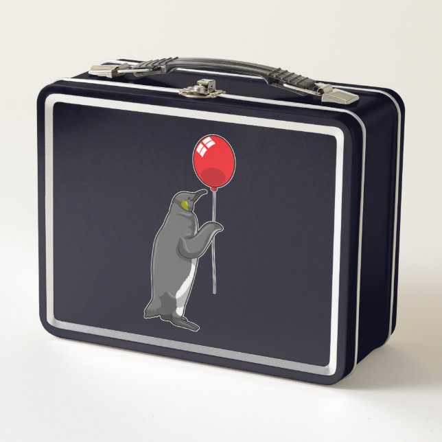 Lunch Box Pingouin avec ballon (Devant)