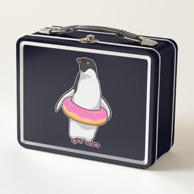 Lunch Box Pingouin avec Donut (Devant)