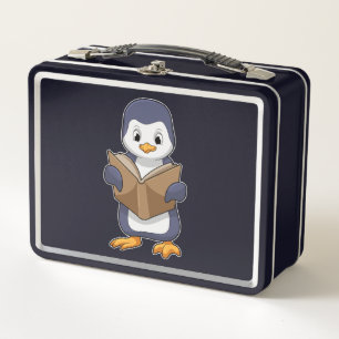 Lunch Box Pingouin Nerd avec Livre