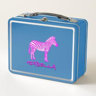 Lunch Box Pink Zebra Kids