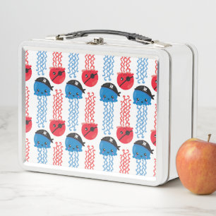 Lunch Box Pirate Jellyfish, Motif de méduses, Sea Animaux