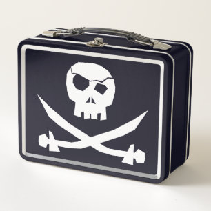 Lunch Box +{{{ Pirate Skull & Crossbones }}+
