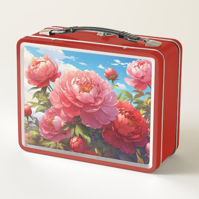 Lunch Box Pivoines  (Dos)