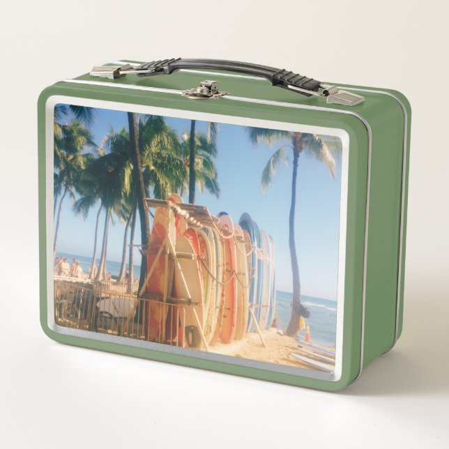 Lunch Box Planches de surf de Waikiki Beach  (Devant)