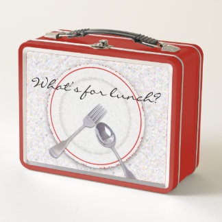 Lunch Box Plaque avec fourchette et cuillère