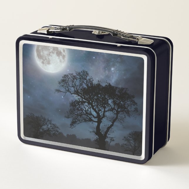 Lunch Box Pleine lune dans un ciel étoilé (Dos)
