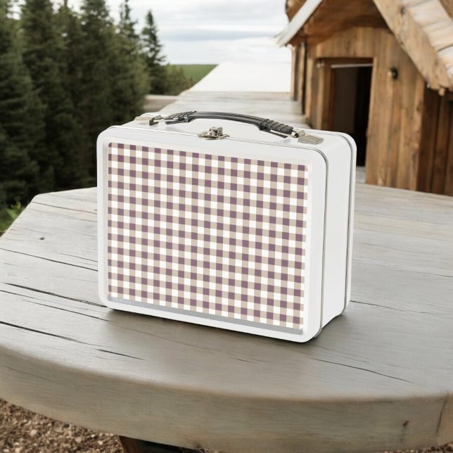 Lunch Box Plum Buffalo Plaid School & Repas Élégants (Créateur téléchargé)