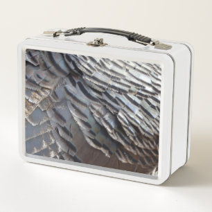 Lunch Box Plumes de Dindon Sauvage II Design Abstrait de la