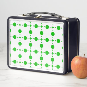 Lunch Box Pois verts, Motif à points Polka, points, pointill