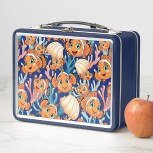 Lunch Box Poisson clown Dessin animé mignon Famille Sous l'e