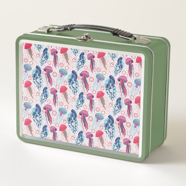 Lunch Box Poissons de gelée colorée (Devant)