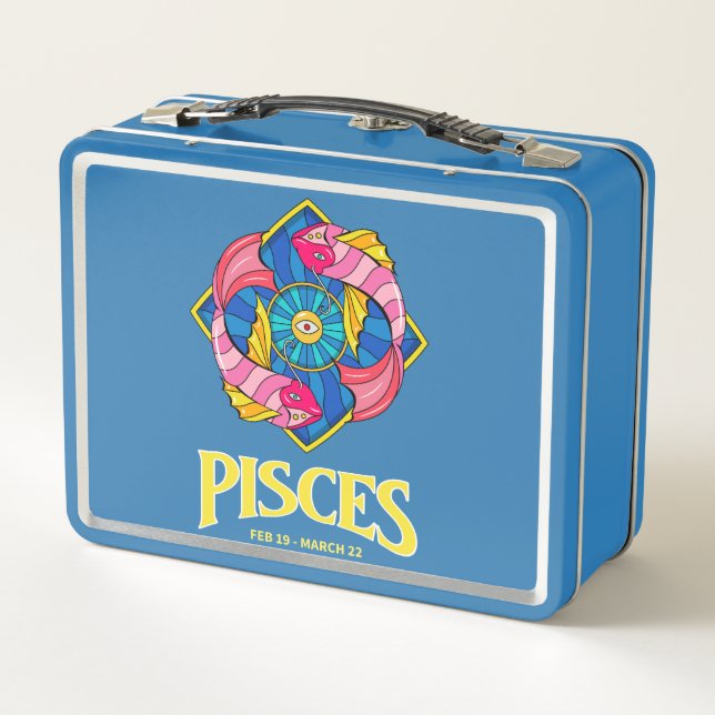 Lunch Box Poissons Zodiac Poissons Design (Dos)