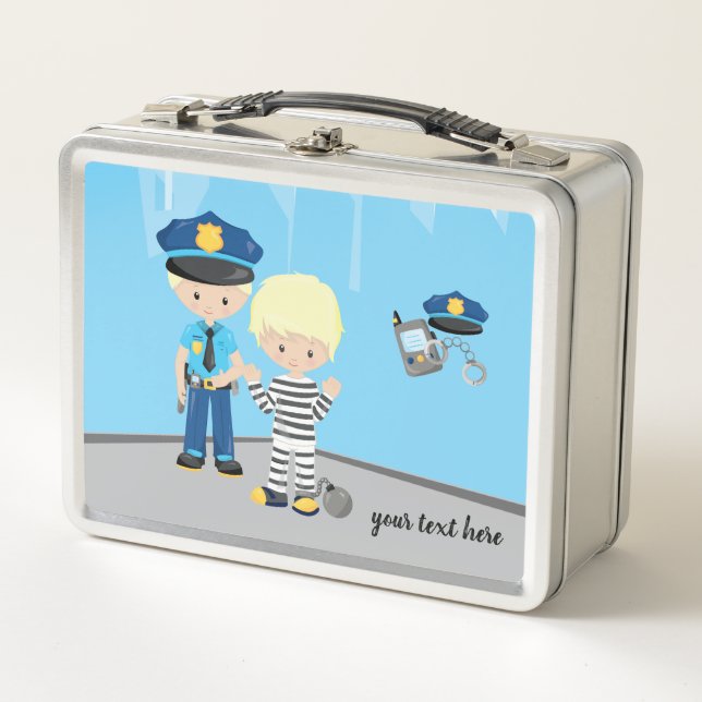 Lunch Box Policier mignon (Devant)