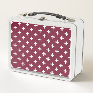 Lunch Box Polka blanche croise sur mûrier