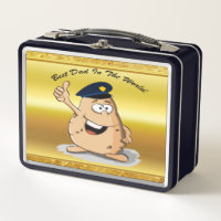 Pomme de terre de l'officier de police avec un cas