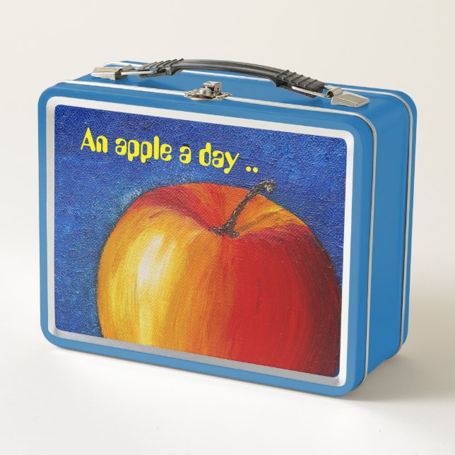 Lunch Box Pomme rouge - Peinture de la vie morte (Devant)