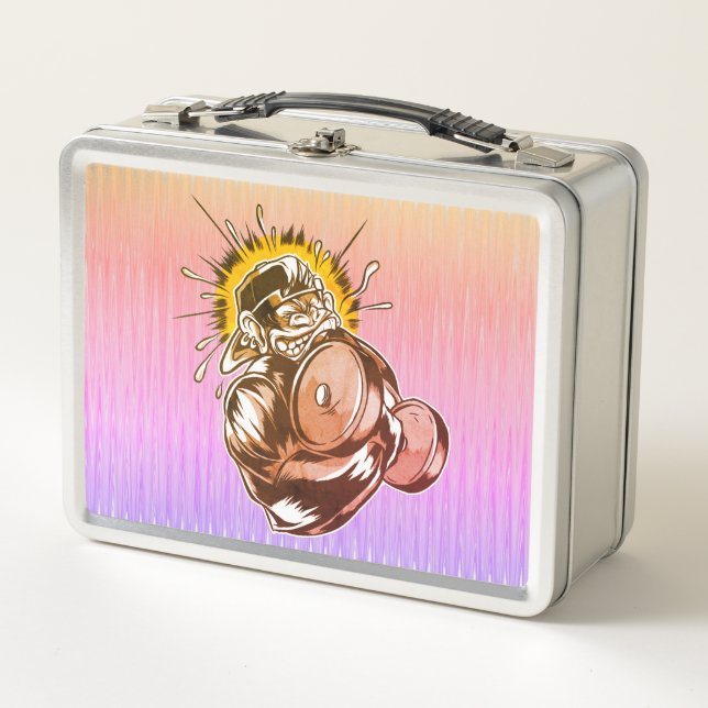 Lunch Box Pompe Musculaire Fort de Singe (Devant)