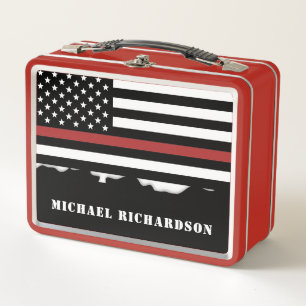 Lunch Box Pompier personnalisé Mince Secourt incendie de lig