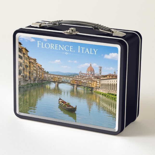 Lunch Box Ponte Vecchio Paysage Urbain Romantique (Devant)