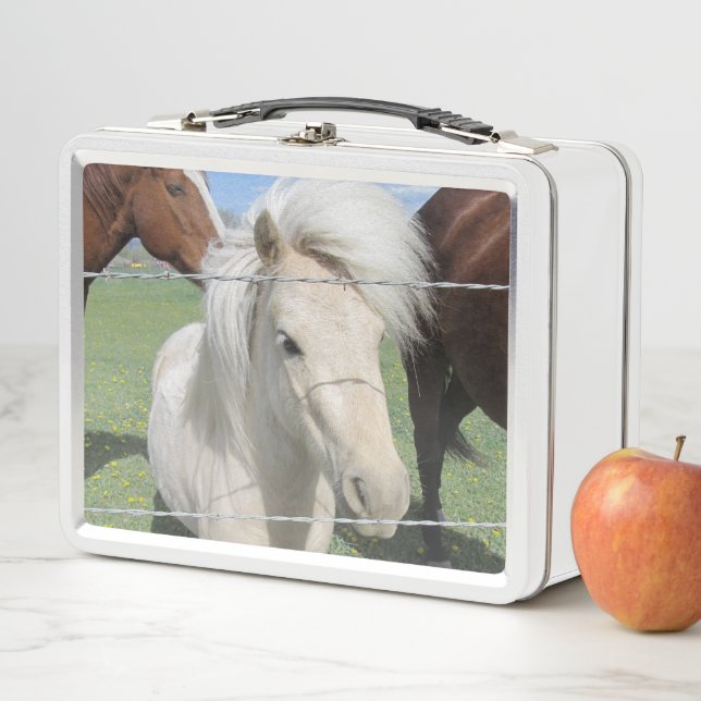 Lunch Box Pony blanc (En situation)