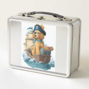 Lunch Box Poodle Pirate � Drôle de chien de mer