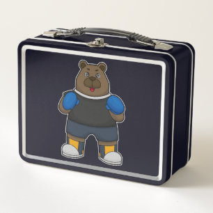 Lunch Box Porter comme boîte avec gants de boxe