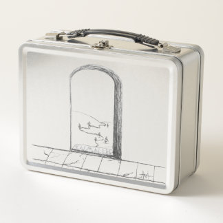 Lunch Box Portes ouvertes et fermées Esquissées et dessinées