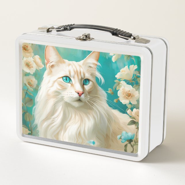 Lunch Box Portrait d'art de siamois Lynx Point Flame (Devant)