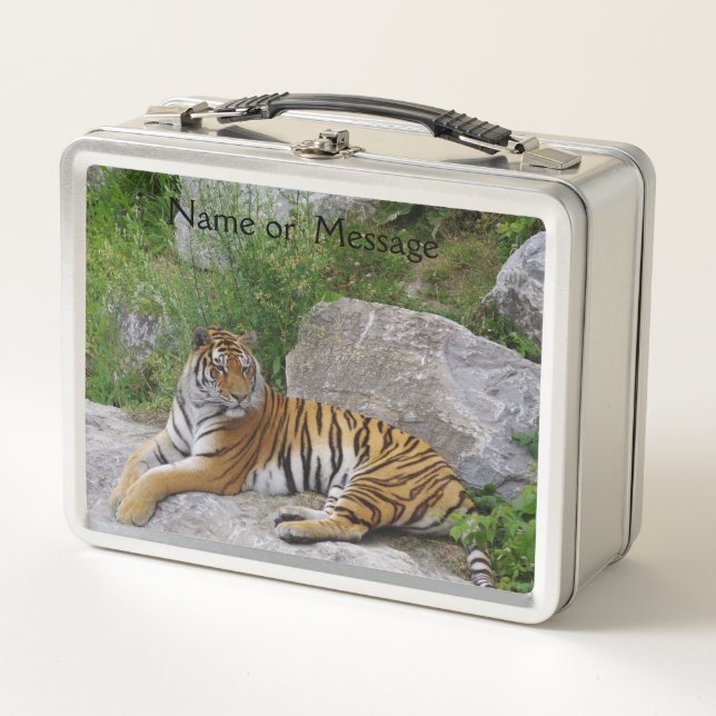 Lunch Box Portrait photo d'un tigre de Sibérie (Devant)
