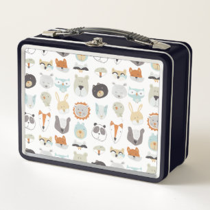 Lunch Box Portraits animaux mignons amicaux des visages