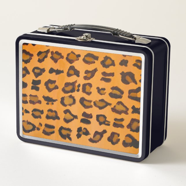 Lunch Box Poster de animal moderne tendance, chic et peint à (Devant)