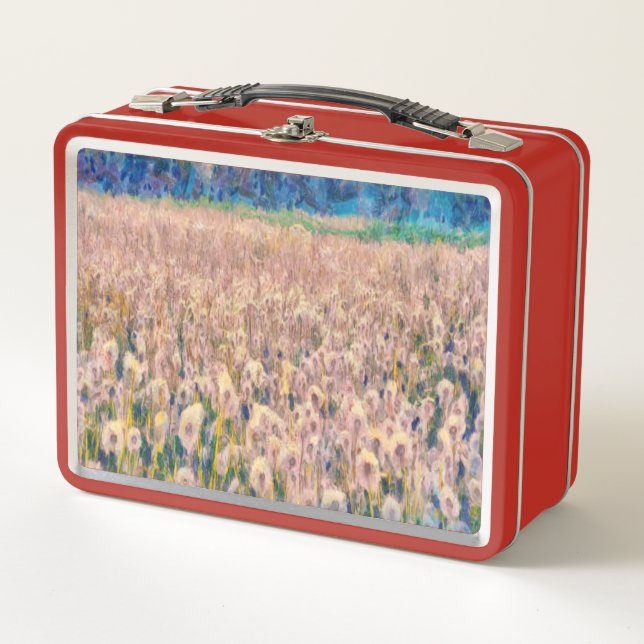 Lunch Box Prairie de fleurs sauvages rêveuse (Devant)