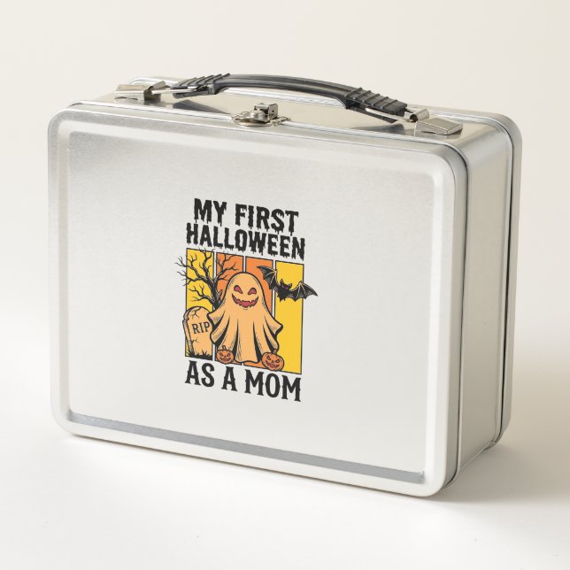 Lunch Box Première chemise de maman Halloween Design de fant (Devant)