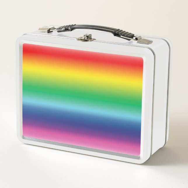 Lunch Box Pride lgbtq lgbt drapeau arc-en-ciel couleurs moti (Devant)
