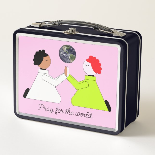 Lunch Box Priez pour le monde : (Devant)