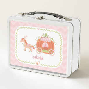 Lunch Box Princesse Citrouille Carriage Girl Personnalisée