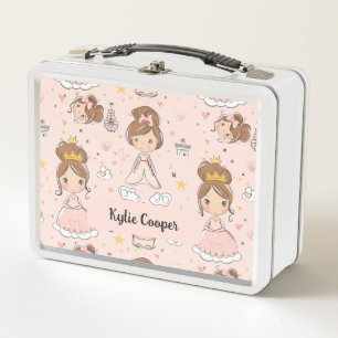 Lunch Box Princesses & Coeurs Pastels doux Enfants