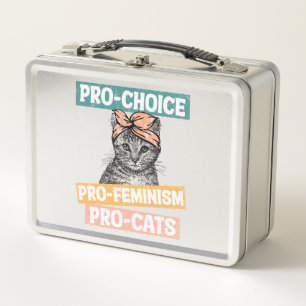 Lunch Box Pro-Choice, Pro-Féminisme, Pro-Cat   AMOUREUX DES 